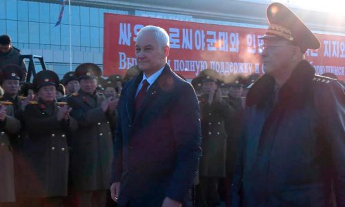Russian defense minister visits North Korea for talks with military and political leaders