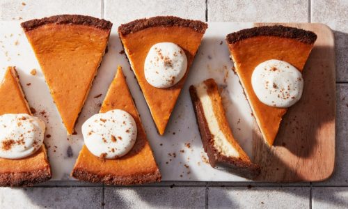 Recipe: King Arthur Baking Co.’s Pumpkin Cheesecake Pie