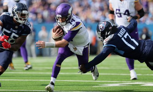 The mobility of Vikings quarterback Sam Darnold sneaks up on opposing teams