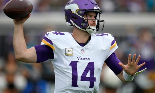 The main focus of Vikings quarterback Sam Darnold? Taking care of the ball.