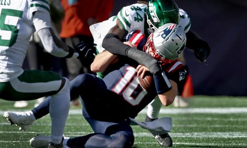 Jets linebacker fined for unpenalized hit that caused Drake Maye’s concussion