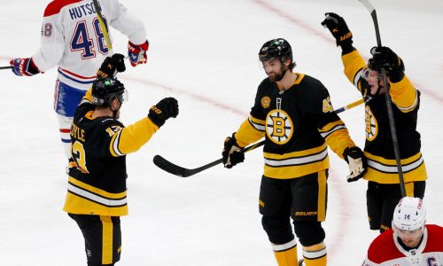 Bruins celebrate anniversary with 6-3 win over Montreal