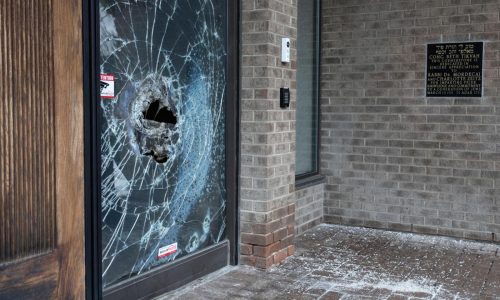 An arson attack targets a Montreal synagogue and a nearby Jewish office building is damaged