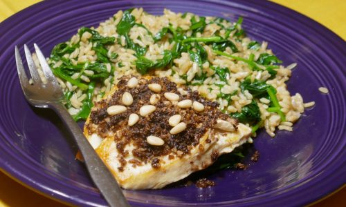 Quick Fix: Crusty Chicken with Florentin Rice