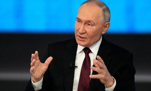 Putin boasts of gains in Ukraine at annual news conference meant to reinforce his authority