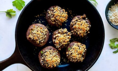 Classic stuffed mushroom party appetizer gets an upgrade