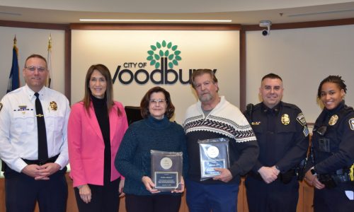 Woodbury couple recognized for saving man from cold pond