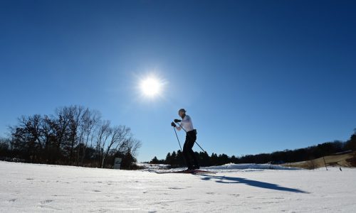 Cross-country ski trails open at Battle Creek, marking first trails in east metro to open with machine-made snow