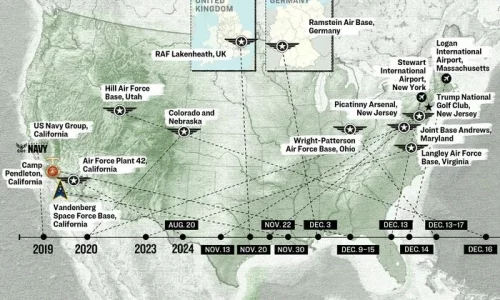 US Military Bases, Sensitive Sites Targeted by Drones for Years
