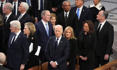 From Carter’s funeral, an American snapshot: A singular image, 5 presidents, 379 years of history