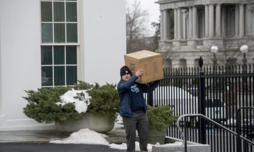Clothes in the closets and favorite foods in the fridge: Moving day comes to the White House