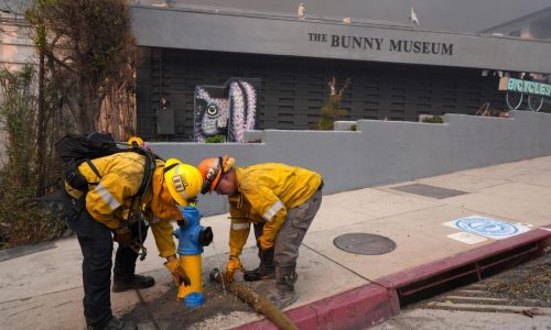 Fire hydrants ran dry in California, highlighting a major problem in firefighting