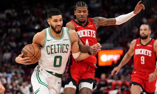 Celtics make statement with dominant rout of Rockets for third straight win