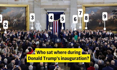 Billionaires, tech titans, presidents: A guide to who stood where at Trump’s inauguration