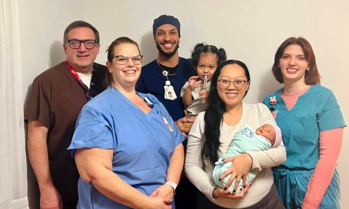 New Year’s baby born at St. Paul hospital where his parents, other family members work