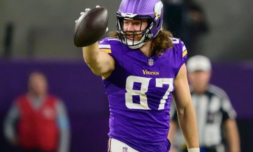 Vikings tight end T.J. Hockenson preps to play Lions for first time since tearing his ACL