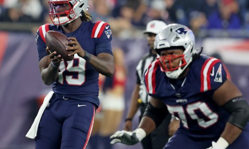 Patriots-Bill inactives: Drake Maye, Joe Milton III active, Hunter Henry out