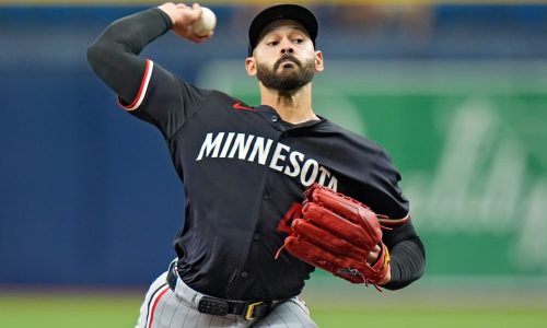 Twins pitcher Pablo López lends his time to young prospects