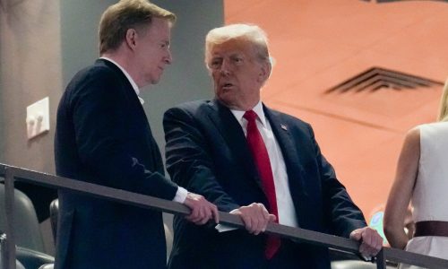 Trump becomes first U.S. president to attend a Super Bowl