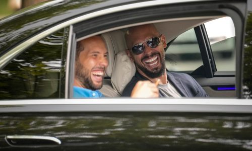 Accused human trafficking suspects Andrew and Tristan Tate arrive in the US