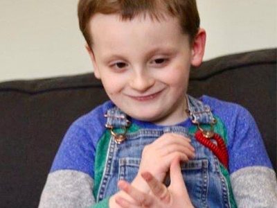 Active Jaxon has a great smile & laugh