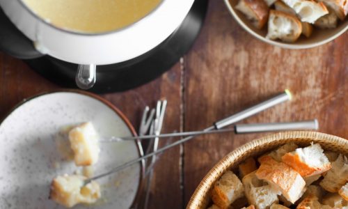 Warm up winter with an easy cheese or chocolate fondue