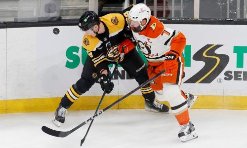 Bruins lose to Ducks, 3-2, in OT in return from break