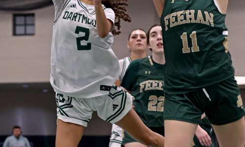 Bishop Feehan rallies past Dartmouth despite Kat Cheesebro’s record-setting game
