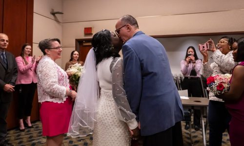 Over a St. Paul Valentine’s Day lunch hour, judges married 21 couples for free in Ramsey County