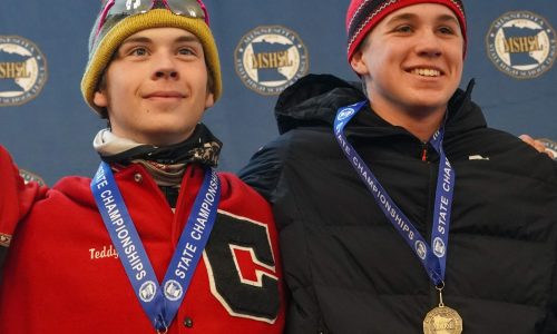 State Nordic skiing: Central edges Ely at the finish line for team sprint title