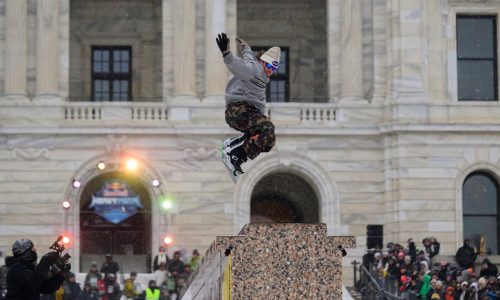 Street snowboarders return to state Capitol to compete in Red Bull Heavy Metal