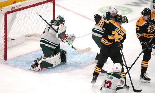 Wild get stuck in Boston traffic