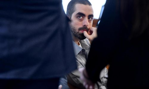 Closing arguments are underway in the trial of the man charged with stabbing Salman Rushdie