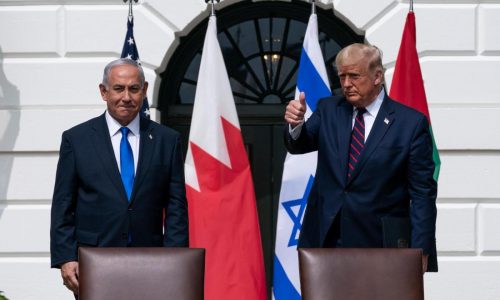 Trump and Netanyahu hold talks as US president warns ‘no guarantees’ fragile peace in Gaza will hold