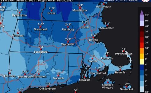 Massachusetts snow forecast: ‘Slippery road conditions’ possible for commute