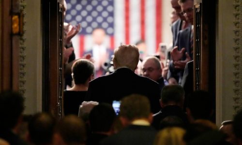 Trump’s address to Congress showed the country’s stark partisan divide