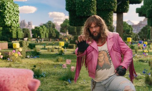 Jason Momoa gets his silly on in ‘A Minecraft Movie’