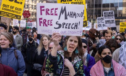 Trump campaigned as a protector of free speech. Critics say his actions as president threaten it