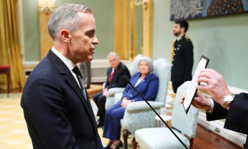 Mark Carney is sworn in as Canada’s new prime minister as country deals with Trump’s trade war