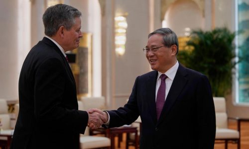 China’s premier says US relations at ‘an important juncture’ during meeting with pro-Trump senator