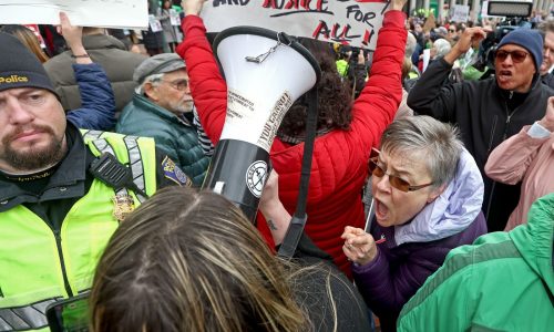 Boston sanctuary city supporters, opponents verbally clash outside City Hall