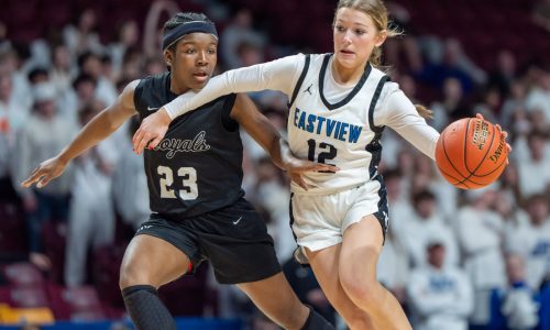 Girls basketball tournament: Eastview’s rally falls short in 4A semifinal loss to Hopkins