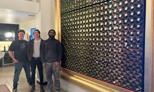 Made in St. Paul: A 20-foot geometric optical artwork, by custom cabinetry shop Designed & Made
