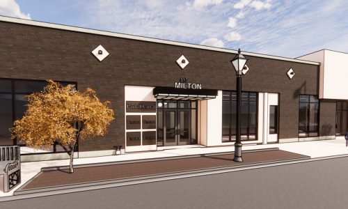 Grand Ave. Anthropologie/Salut site undergoing renovation for new retail, restaurants