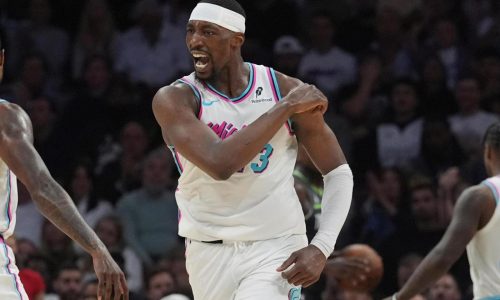 Bam Adebayo fined $50,000 for making contact, using profanity toward referee after Wolves game