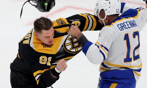 Bruins lose to Sabres in OT, 3-2