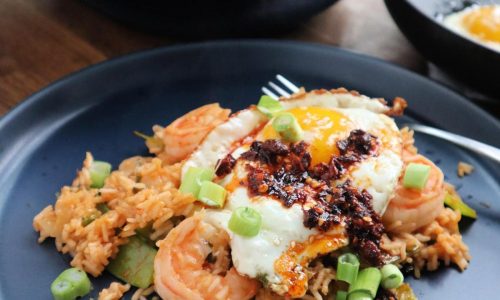Recipe: Kimchi and shrimp-fried rice stir-fry packs a protein punch