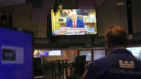 Trump admits he reacted to stock market plunge
