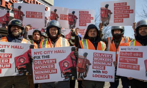 City’s Delivery Workers Still Fighting for Reforms, Despite New Minimum Wage