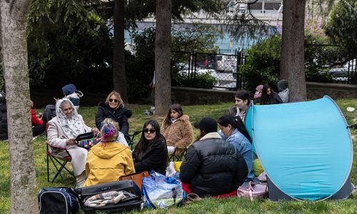 Istanbul residents spend the night outdoors after a strong earthquake and aftershocks